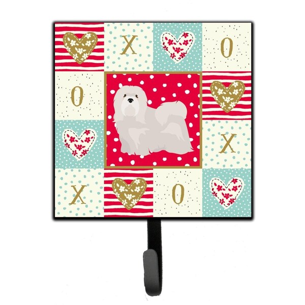 Carolines Treasures 4.25 x 1 x 7 in. Lhasa Apso No.2 Love Leash or Key Holder CK5857SH4 - main